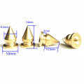 Screwback Spikes Cone Shaped Head