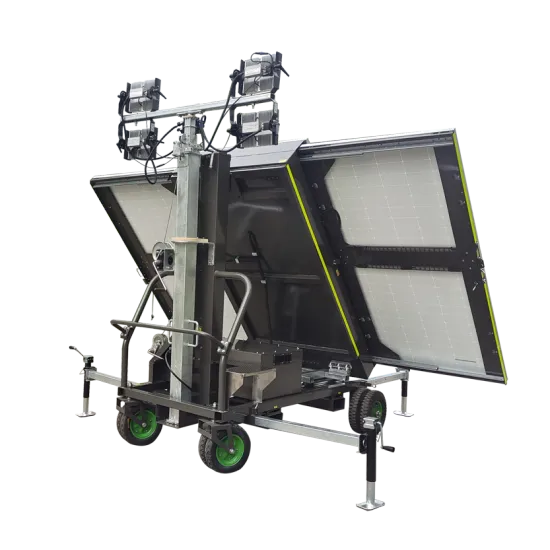 8 m led high portable solar light tower