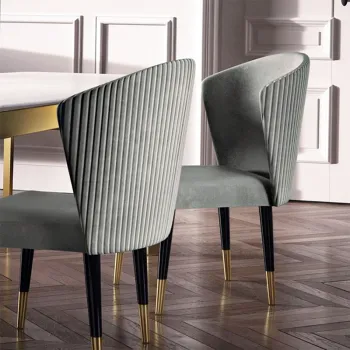 Modern Style Hot Sale PU Leather Upholstered Wooden Dining Chairs for Restaurants & Cafes
