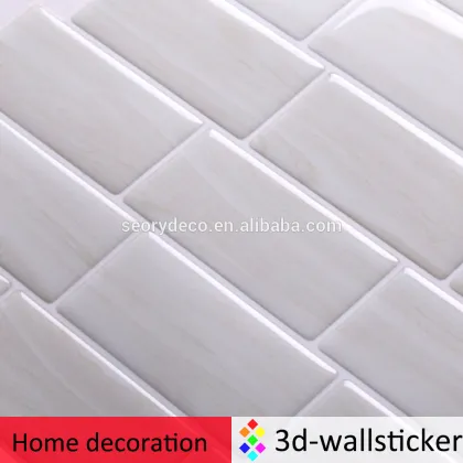 Factory wholesale peel and impress adhesive vinyl tile backsplash
