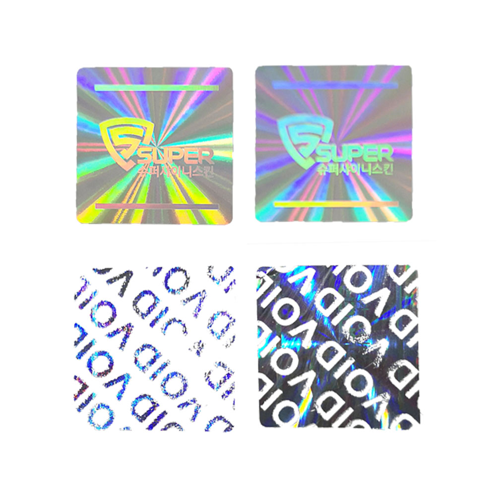 Color QR code hologram laser label