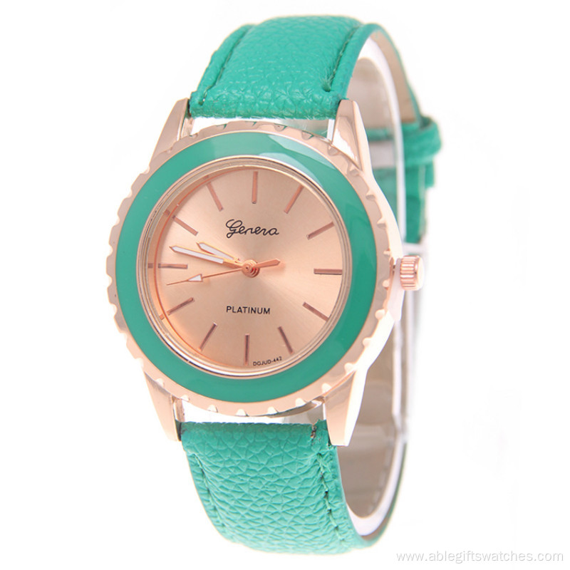 Fashion Pupils Customized Leather Watch for Girl