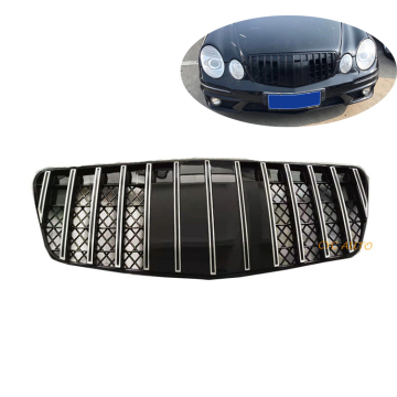 メルセデスベンツEクラスW211 2006-2008フェイスリフト用のGTスタイルフロントバンパーグリル