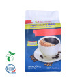 Box Bottom Roast Coffee Bag con cremallera