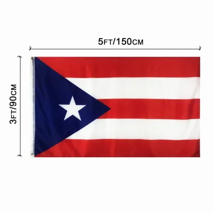 Custom Design Polyester Puerto Rico National Flag