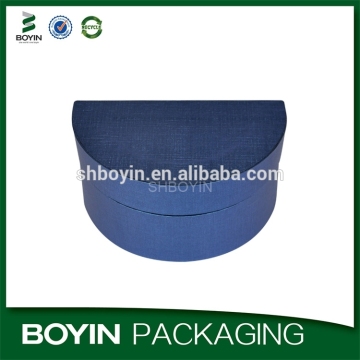 Gorgeous hot sale special design custom blue paper box for jewelry packaging