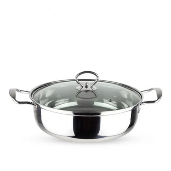 Stainless Steel Hot Pot With Double Handle