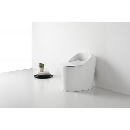 Ceramic WC Toilet with Soft Closing Seat Cover