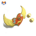 Gold Plating Embossed Wing Design Pin Badge