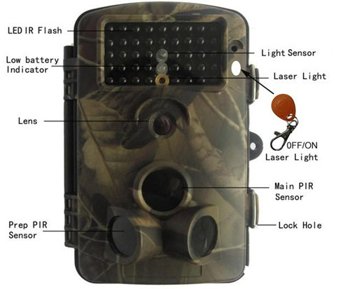 20fps Video 850nm Infrared Trail Camera With Laser light and Serial Number