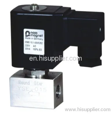 Yse-2 High Pressure Gas Solenoid Valve G1/4'' Or G3/8'' 