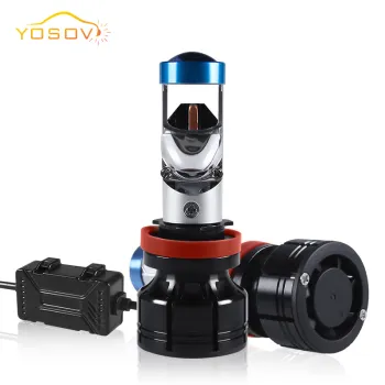 Yosovlamp A80 Car LED Headlights Dual Lens H4 H7 Fisheye Light