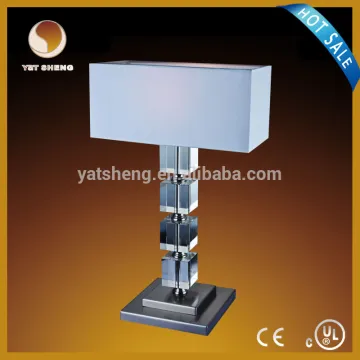 satin nikel table lamp