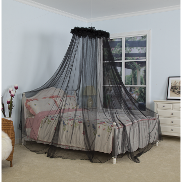 Black Feather Mosquito Nets for Double Bed