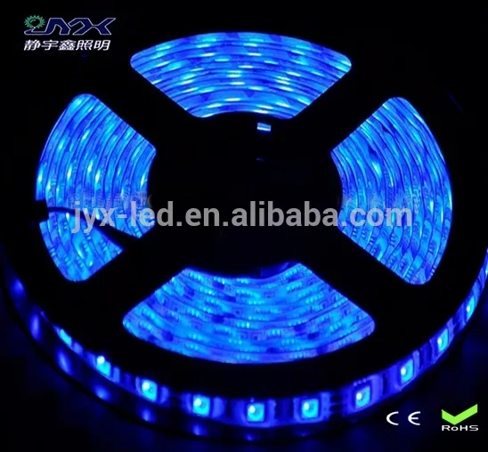 5m 3chips 12v led srip light Blue color SMD5050 light strip wholesale