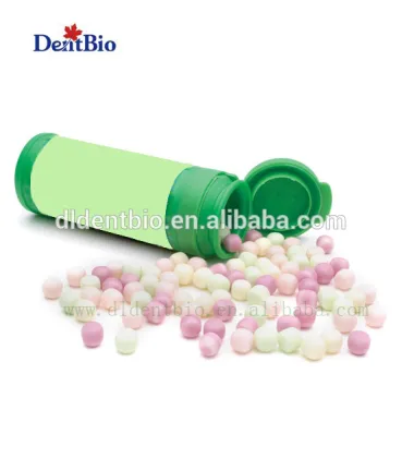 Xylitol mint candy popping candy