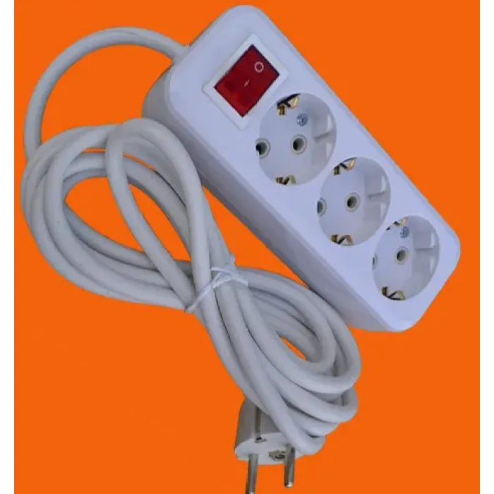 3-контактная розетка в стиле ЕС, 10/16 А