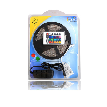 5M 12V SMD 2835 54LED IP65 Waterproof RGB Strip with IR Remote Control