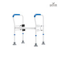 Toilet handrail for the elderly