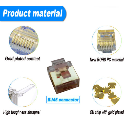 CAT6A Flat Patch Cord Shielded Netwrok Cable