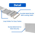 Senior Gray Metal Buckle Gait Belt