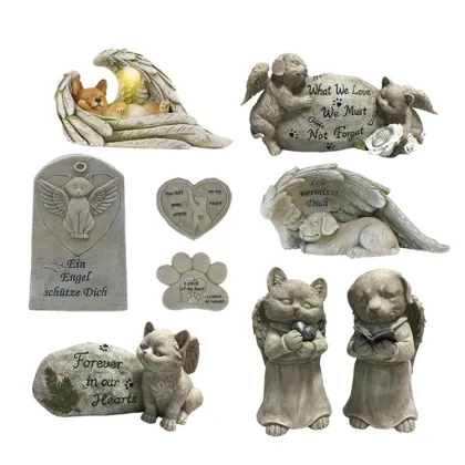 Custom OEM & ODM Factory Praying Angel Resin Figurines and Garden Statues
