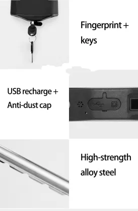 fingerprint glass door motorbike lock