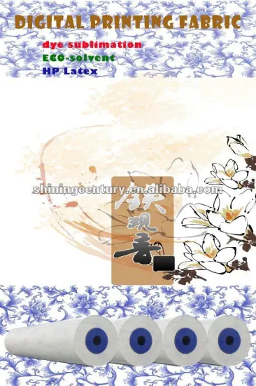 HP latex sublimated poly silk fabric banners