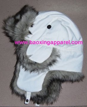 cotton faux fur flyers trapper hat