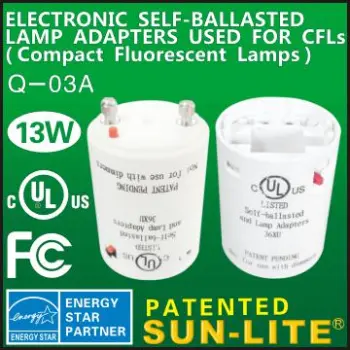 CFLs Electronic Self- ballasted Lamp Adapters Q-03A