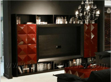 Modern red high gloss TV cabinet LS-522