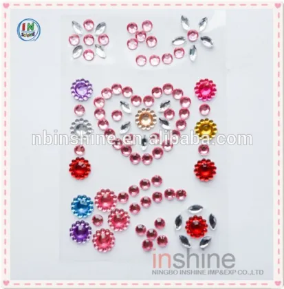 Crystal sticker , rhinestone sticker , decorative sticker