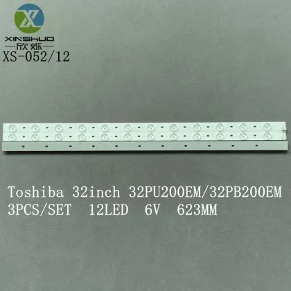 Hot Sale: Original LED TV Replacement Parts for Toshiba Models 32PU200EM and 32PB200EM, Including 32inch C102909WCA07589A14A TV and 6V 2W Backlight