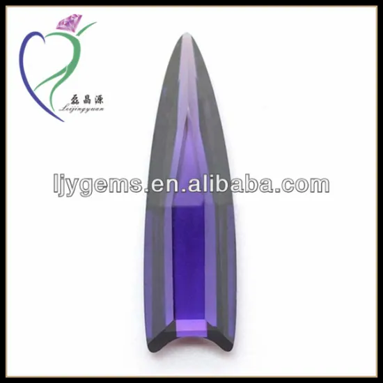 lower prices fancy shape purple cubic zirconia stone