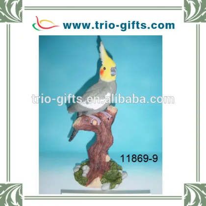 polyresin parrot decoration