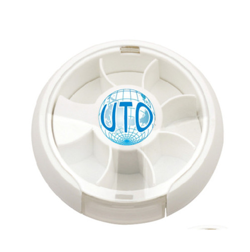 PS Material Round Rotating Medicine Box