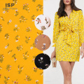 Stocklot Plain Pattern Challis 100% Viscose Printed Rayon Fabric For Women's Dress