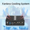 Dual RJ45 LAN RS232 com mini desktop pc