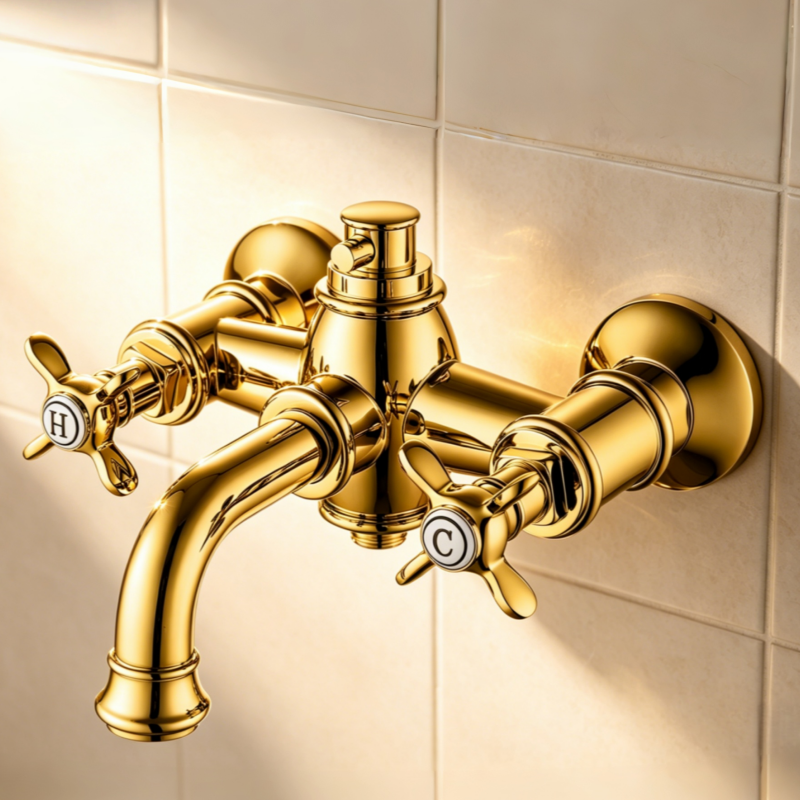 bathtub faucet with hand shower
