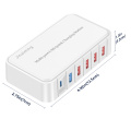 6-Ports PD20w Charger for iPhone 12 Charger Travel