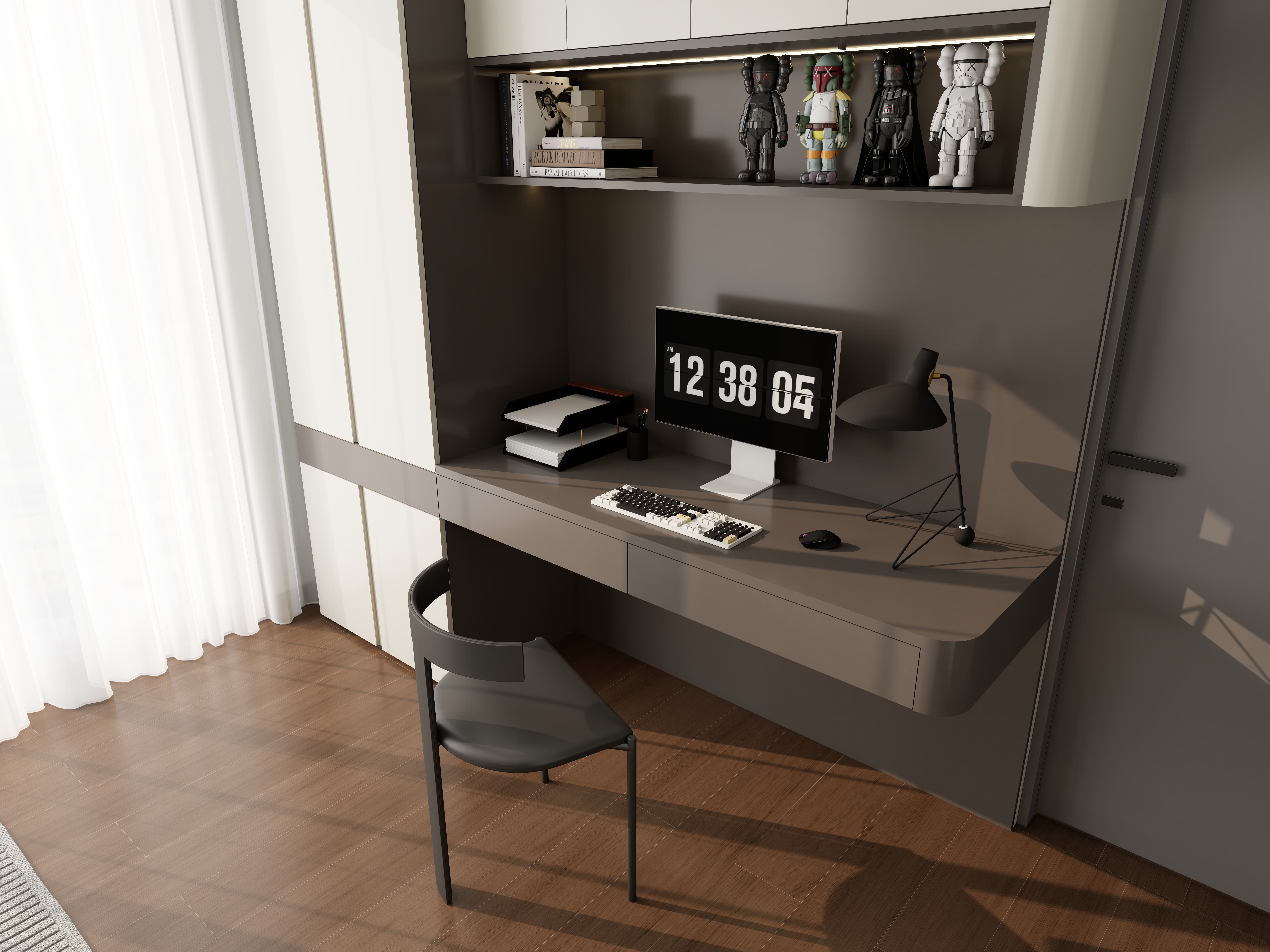 Sleek space-saving design