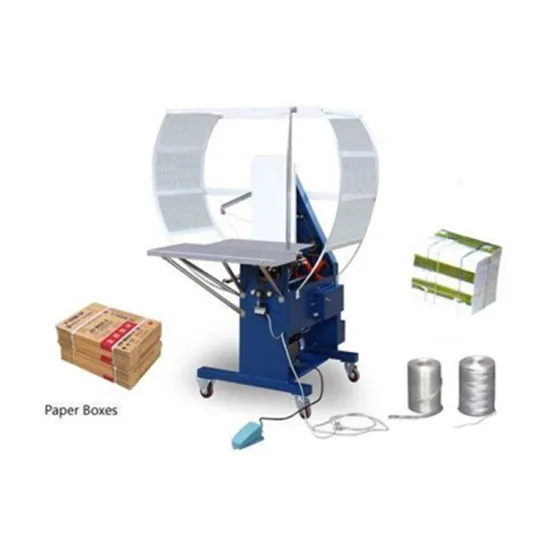 PE Rope Semi-Automatic Pallet Tying and Strapping Machine