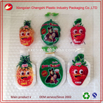 fruit shape pouch bag for jelly sauce jam juice and beverage