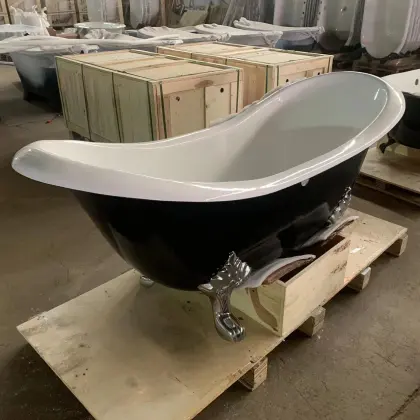 Kingston Cast Iron Double Slipper Tub