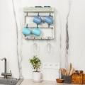 Multifunctional Wall Mounted Coffee Mug Rack