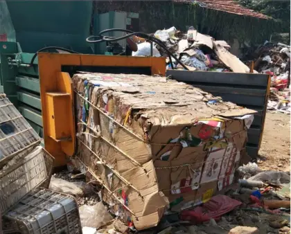 Used clothes scrap clothes baler machine