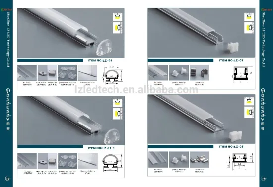 aluminium profile for rigid strips