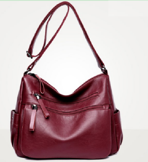 Multi layered single shoulder crossbody bag