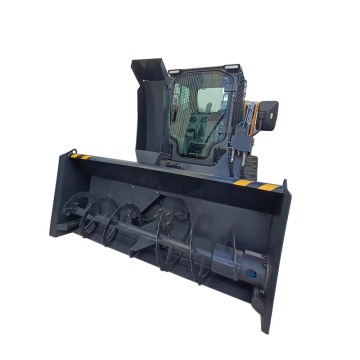 Skid Steer Snow Blower Attachment for Road Snow Removal