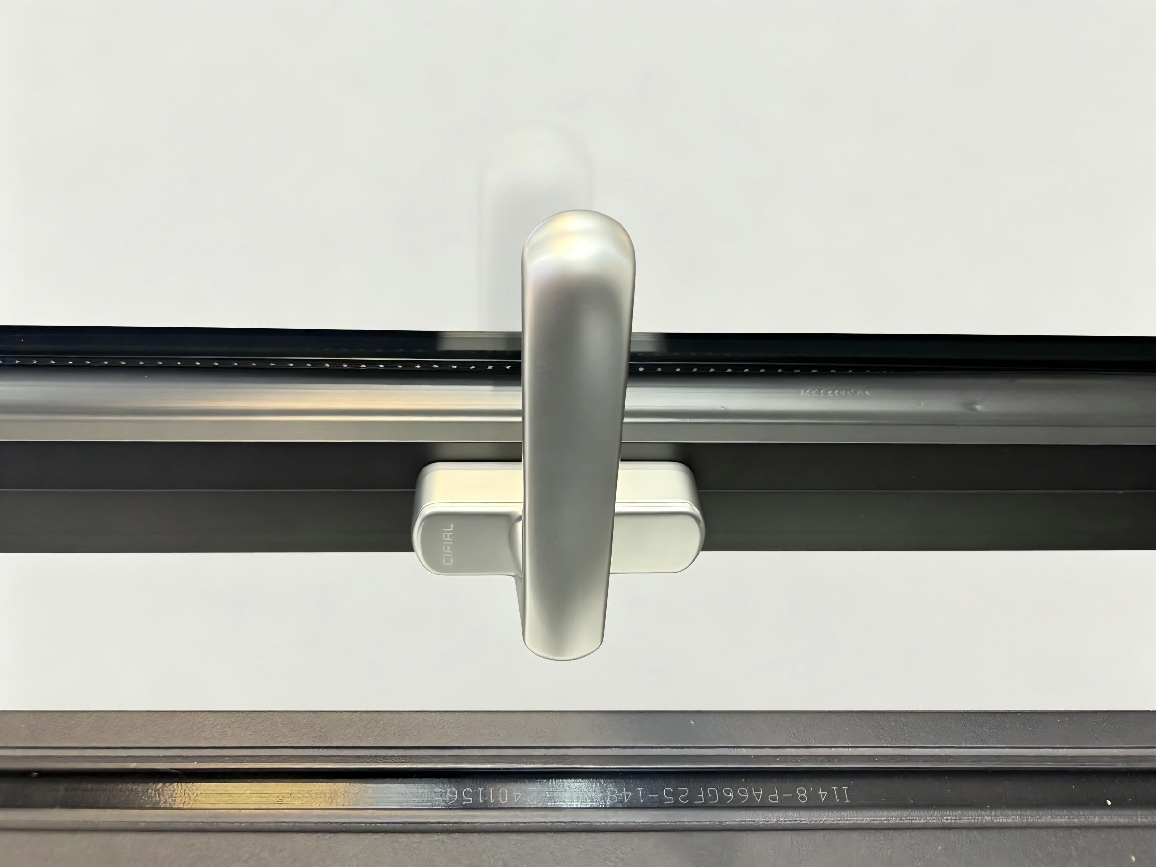 Awning window hardware detail